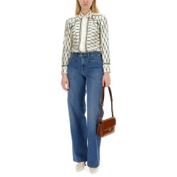 PRINTED SILK TWILL SHIRT