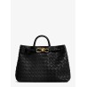 Andiamo leather shoulder bag with Intrecciato motif