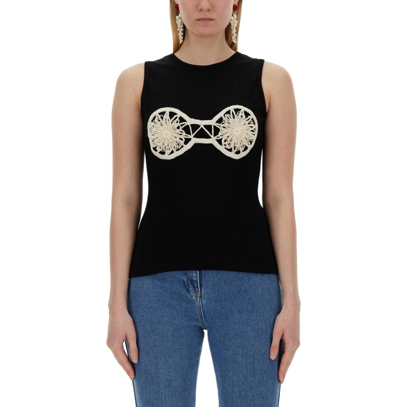 TOP CON INSERTO IN CROCHET