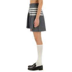 "4-BAR" MINI PLEATED SKIRT