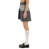 "4-BAR" MINI PLEATED SKIRT
