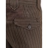 Linen blend striped trousers
