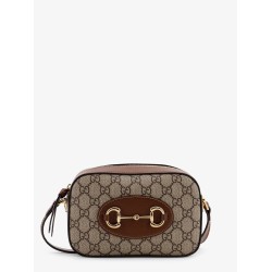 1955 Horsebit GG Supreme Fabric and leather shoulder bag