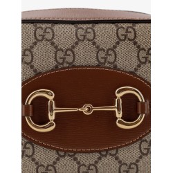 1955 Horsebit GG Supreme Fabric and leather shoulder bag