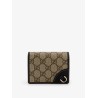 GG Supreme Fabric and leather wallet