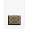 GG Supreme Fabric and leather wallet