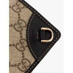 GG Supreme Fabric and leather wallet