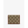 GG Supreme Fabric and leather wallet