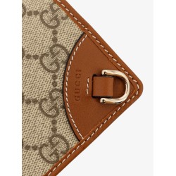 GG Supreme Fabric and leather wallet