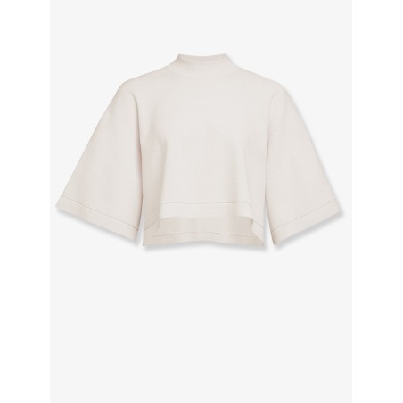 Cropped cotton blend top