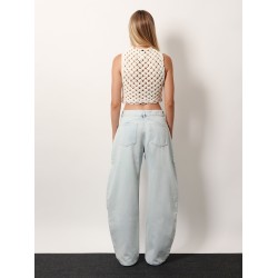 Low Round Ice Denim jeans