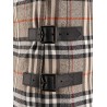 Burberry check print wool long skirt