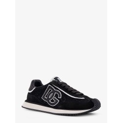Low-top lace sneakers with suede inserts