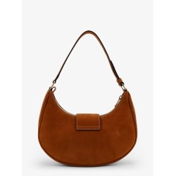 Ava Medium Triomphe suede shoulder bag