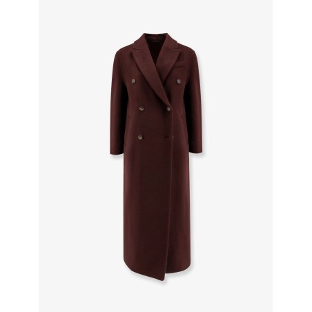 Double-breasted cashmere coat
