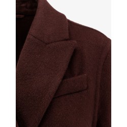 Double-breasted cashmere coat