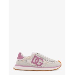 Low-top lace sneakers with suede inserts