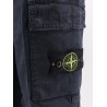 Stretch cotton trousers with iconic logo patch