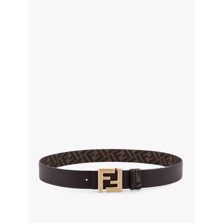 Reversible leather and ff fabric belt