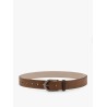 Leather belt with monili detail