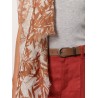Leather belt with monili detail