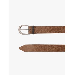 Leather belt with monili detail