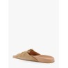 Polly suede sandals with gold metal buckles