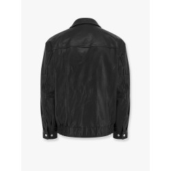 Oversize leather jacket