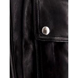 Oversize leather jacket