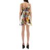 BOUQUET PRINT POPLIN DRESS
