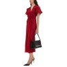 V-NECK MIDI DRESS