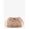 Horseshoe drawstring clutch bag