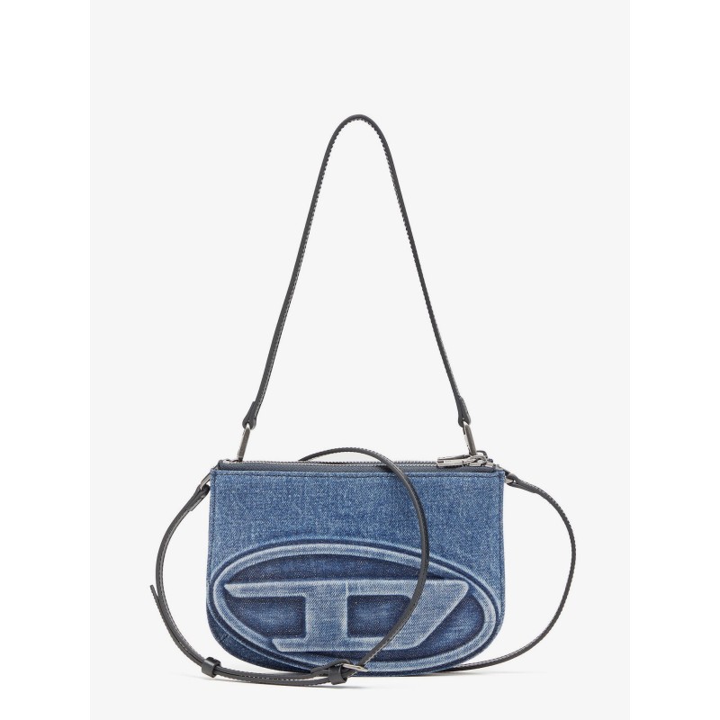 1DR Twin denim crossbody bag