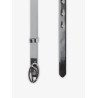 Silver leather belt