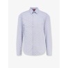 Cotton and silk shirt with all-over GG logo