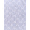 Cotton and silk shirt with all-over GG logo