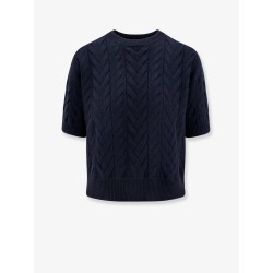 Dominus wool sweater with cable knit