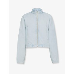 Round denim jacket