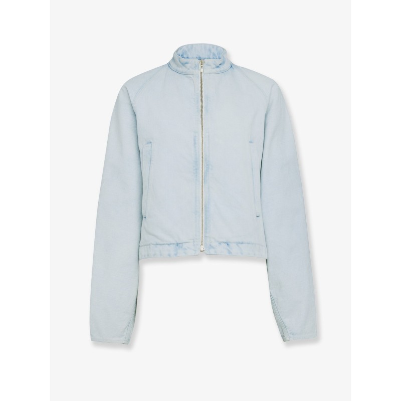 Round denim jacket