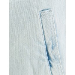 Round denim jacket