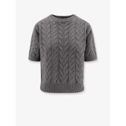 Dominus wool sweater with cable knit