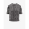 Dominus wool sweater with cable knit