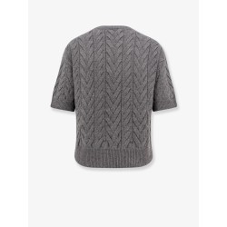Dominus wool sweater with cable knit