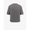 Dominus wool sweater with cable knit