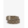 GG Supreme Fabric and leather belt