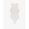 Halter cotton and viscose bodysuit