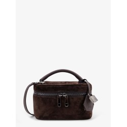 Suede shoulder bag