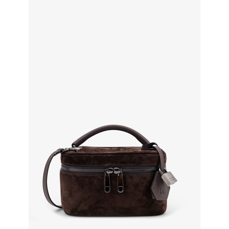 Suede shoulder bag
