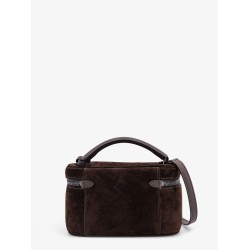Suede shoulder bag