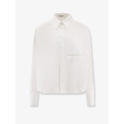 Cotton blend shirt with Monili detail